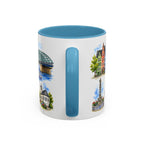 Cologne Illustrated Travel Mug | City Souvenir Accent Coffee Mug | 11oz 15oz Ceramic Cup