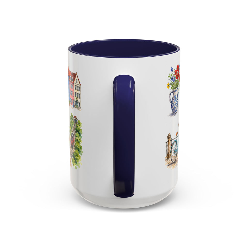 Heidelberg Illustrated Travel Mug | City Souvenir Accent Coffee Mug | 11oz 15oz Ceramic Cup