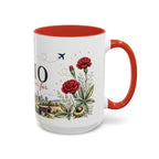 Ohio State Map Mug | Botanical Travel Sketch, Homesick Gift, Long Distance Friendship