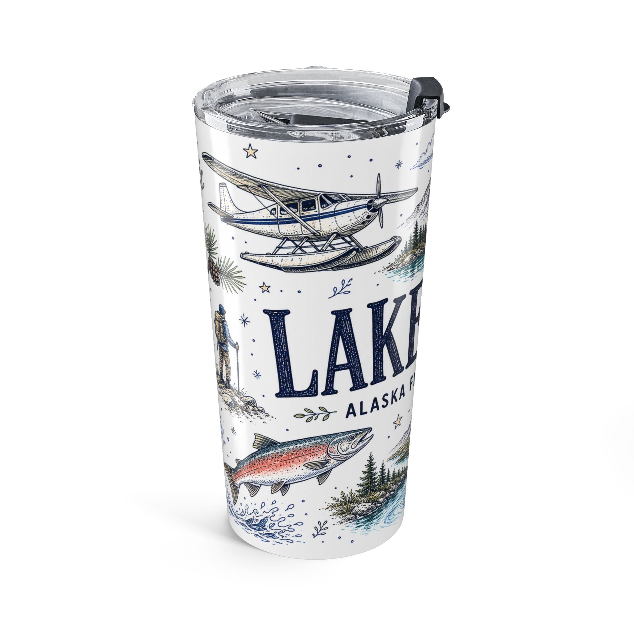 Lake Clark National Park 20oz Tumbler | Alaska Fly-in Wilderness Adventure Gift | Insulated Stainless Steel Travel Cup