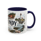 Bay of Fundy Mug, Canada Travel Souvenir, Bucket List Gift, Accent Ceramic Coffee Mug 11oz 15oz