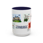 Edinburgh Coffee Mug | Postage Stamp Collage Mug | Travel Souvenir Accent Cup 11oz 15oz