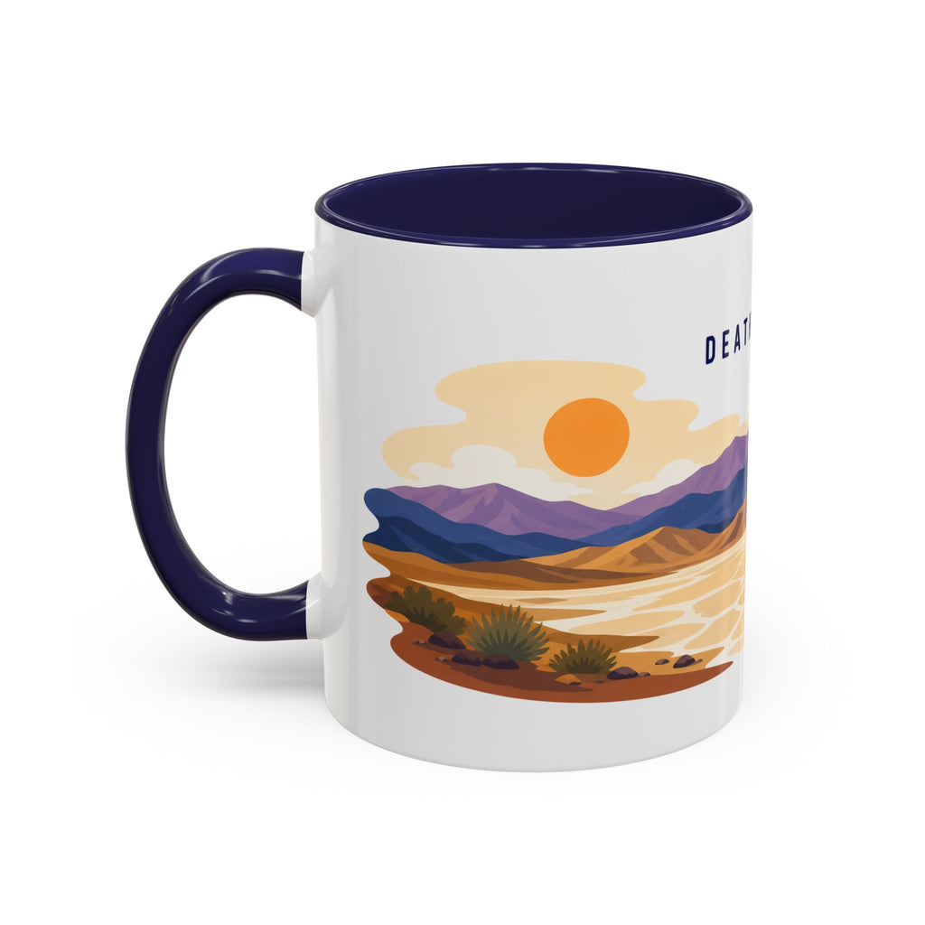 Death Valley National Park Coffee Mug | Solid Color Block Park Souvenir | 11oz 15oz Accent Mug