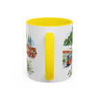 Graz Illustrated Travel Mug | City Souvenir Accent Coffee Mug | 11oz 15oz Ceramic Cup