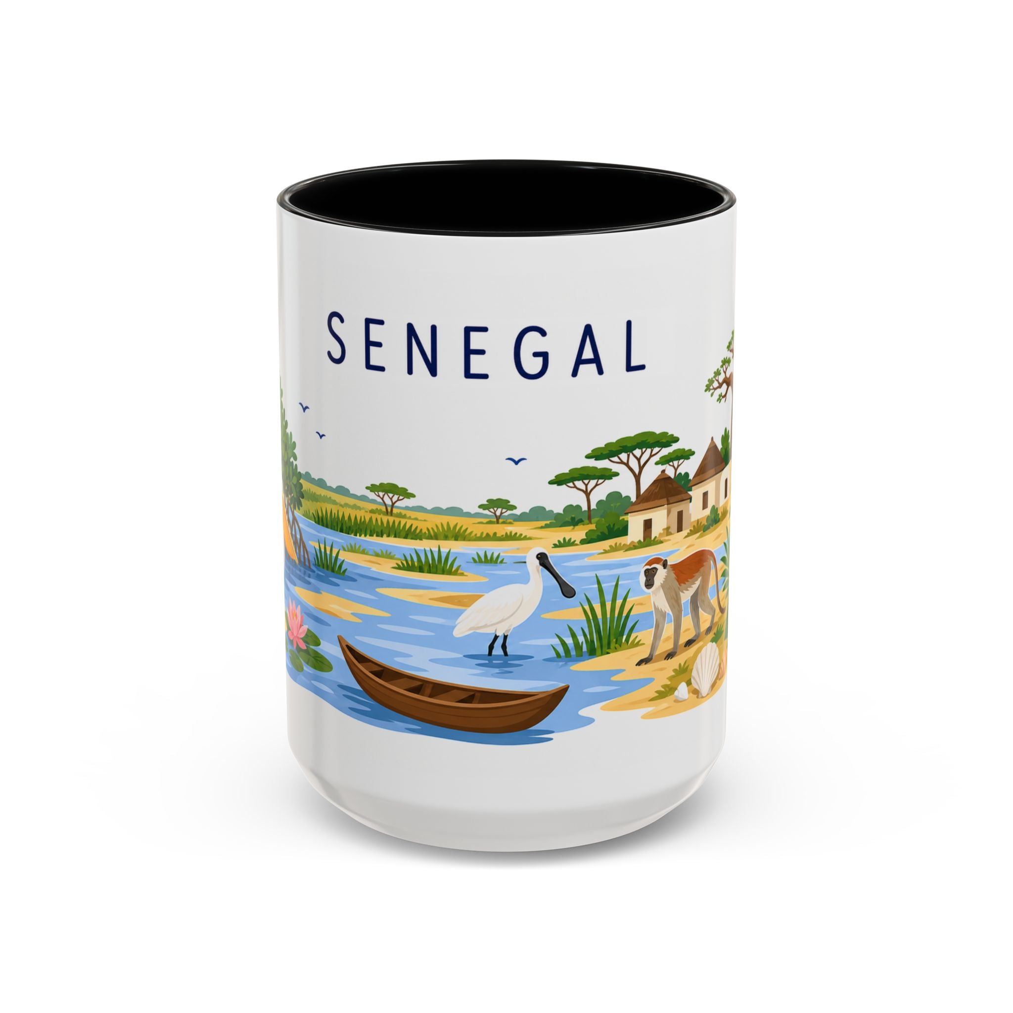 Senegal Soccer Coffee Mug | World Cup Fan Gift | Accent Color Ceramic 11oz 15oz Match Day Cup