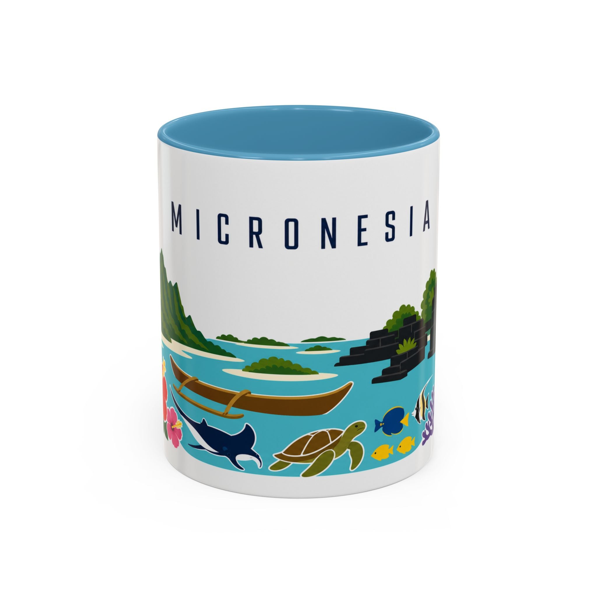 Micronesia Coffee Mug | Travel Souvenir Accent Mug | Country Gift Ceramic Cup 11oz 15oz