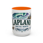 Lapland Coffee Mug | Travel Destination Souvenir Gift | Accent Color Ceramic 11oz 15oz