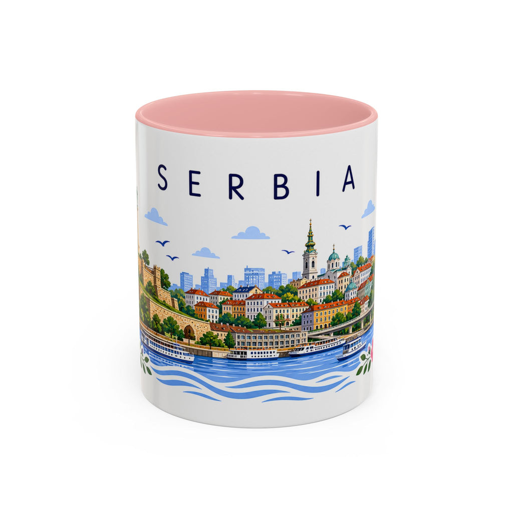 Serbia Coffee Mug | Travel Souvenir Accent Mug | Place Gift Ceramic Cup 11oz 15oz