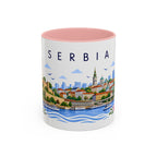Serbia Coffee Mug | Travel Souvenir Accent Mug | Place Gift Ceramic Cup 11oz 15oz