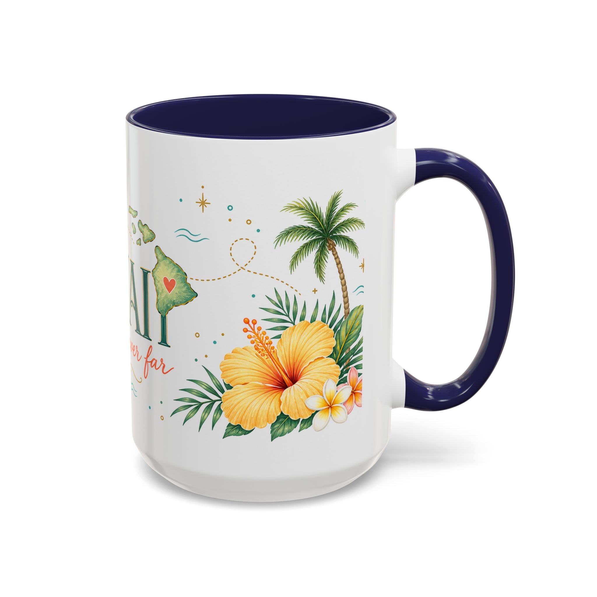 Hawaii State Map Mug | Moving Away Gift | Long Distance Friendship Coffee Cup
