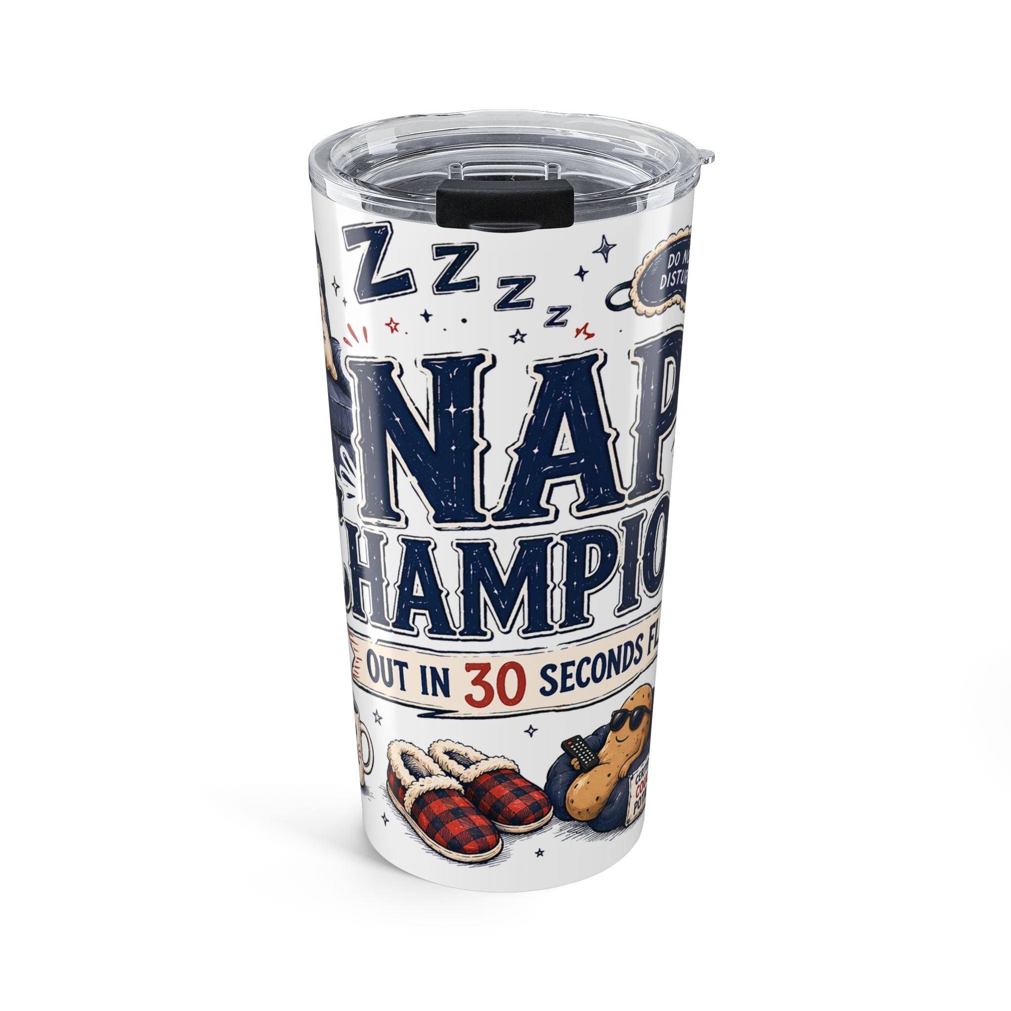Nap Champion 20oz Tumbler | Father's Day Gift for Dad | Insulated Stainless Steel Travel Cup
