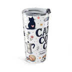 Cat Mom Coffee Club 20oz Tumbler | Cat Mom Gift | Insulated Stainless Steel Travel Cup