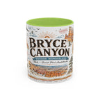 Bryce Canyon Coffee Mug | National Park Hiking Utah Gift | Accent Color Ceramic 11oz 15oz