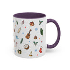 Honolulu Christmas Mug | Watercolor City Souvenir | Ceramic Coffee Cup (11oz 15oz)