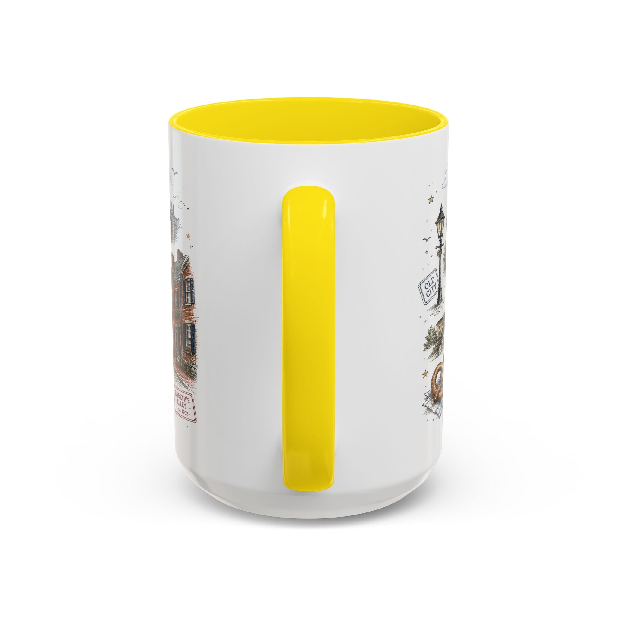 Philadelphia Coffee Mug | Pennsylvania Souvenir City Gift | Accent Color Ceramic 11oz 15oz