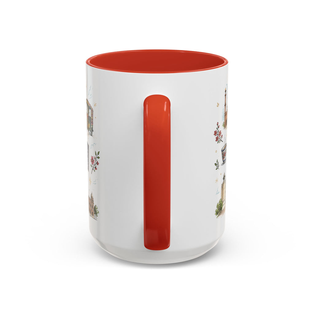 Lahore Coffee Mug | Pakistan Souvenir Travel Gift | Accent Color Ceramic 11oz 15oz