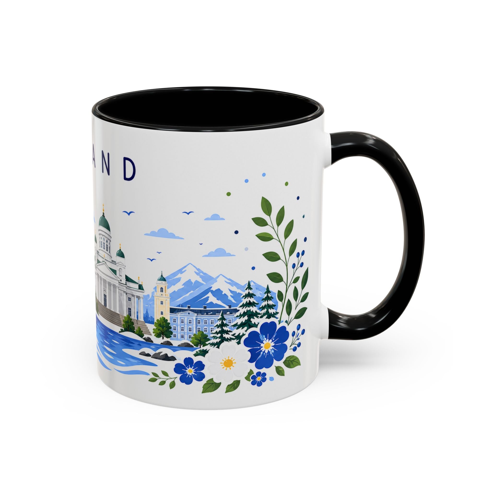 Finland Coffee Mug | Travel Souvenir Accent Mug | Place Gift Ceramic Cup 11oz 15oz