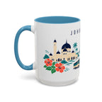 Johor Bahru Coffee Mug | Malaysia Travel Souvenir | Porcelain Decal City Gift | 11oz 15oz Accent Mug