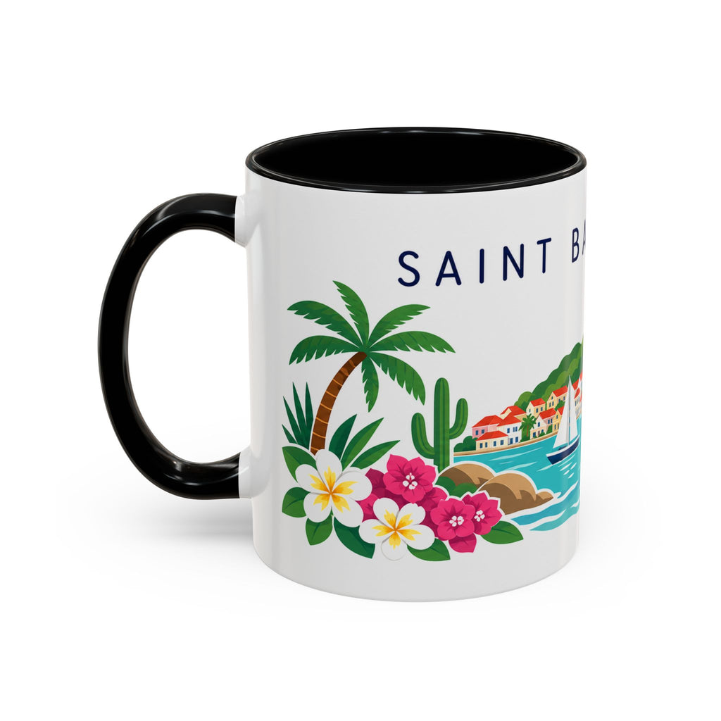 Saint Barthélemy Coffee Mug | Travel Souvenir Accent Mug | Country Gift Ceramic Cup 11oz 15oz