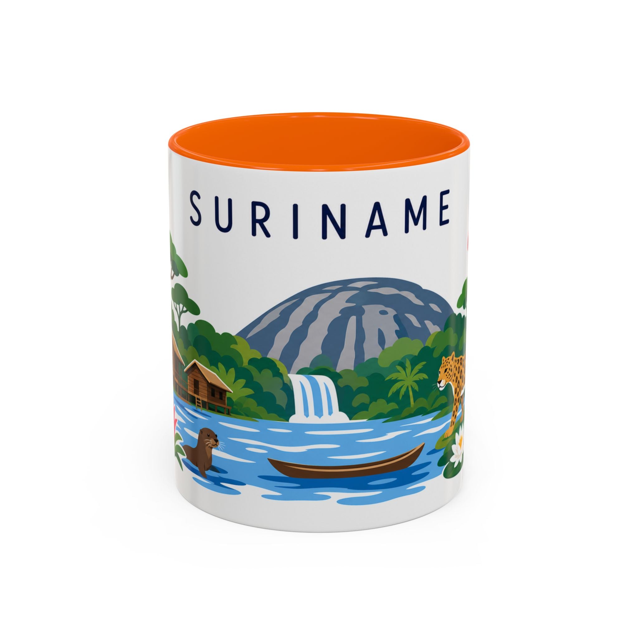 Suriname Coffee Mug | Travel Souvenir Accent Mug | Country Gift Ceramic Cup 11oz 15oz