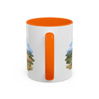 Theodore Roosevelt National Park Coffee Mug | Solid Color Block Park Souvenir | 11oz 15oz Accent Mug
