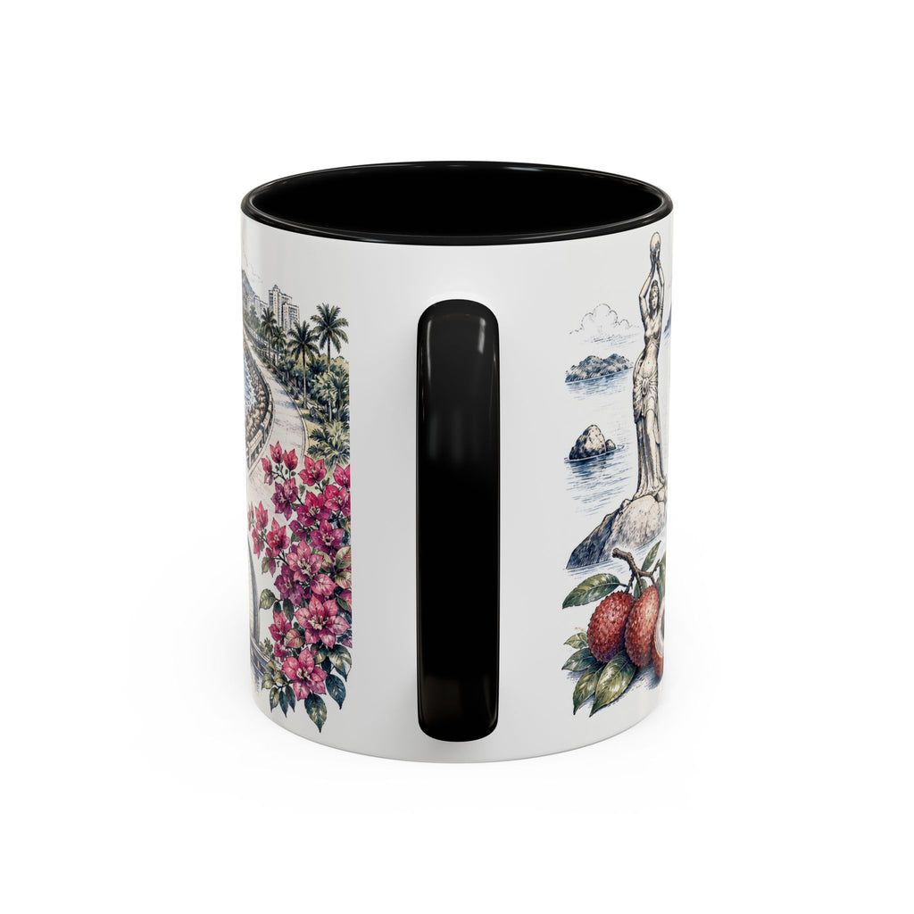 Zhuhai Coffee Mug | China Travel Souvenir | Vintage Illustrated City Gift | 11 oz 15 oz Accent Mug