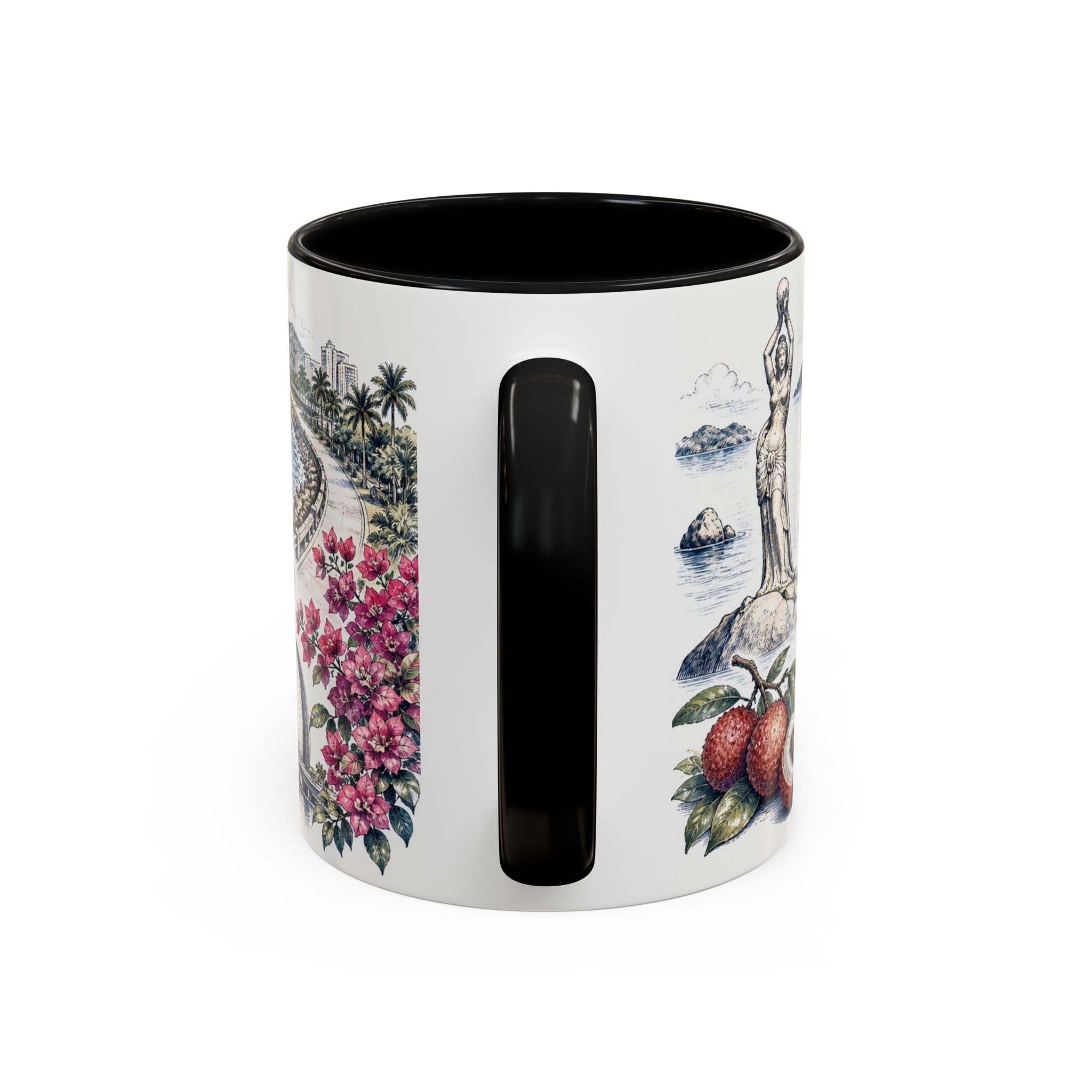 Zhuhai Coffee Mug | China Travel Souvenir | Vintage Illustrated City Gift | 11 oz 15 oz Accent Mug