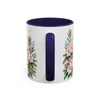 West Virginia State Map Mug | Appalachian Bridge, Rhododendron Accent Coffee Cup