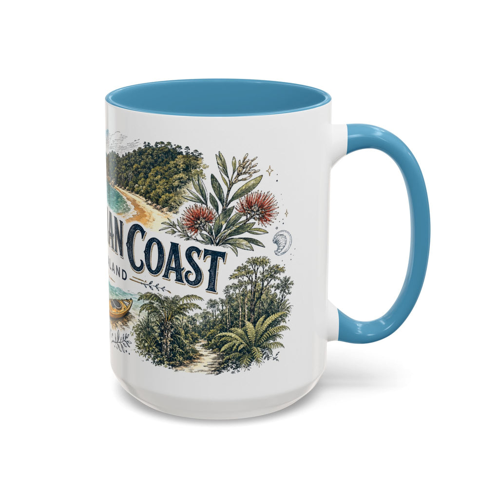 Abel Tasman Coast Mug, New Zealand Travel Souvenir, Bucket List Gift, Accent Ceramic Coffee Mug 11oz 15oz