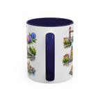 Bilbao Illustrated Travel Mug | City Souvenir Accent Coffee Mug | 11oz 15oz Ceramic Cup