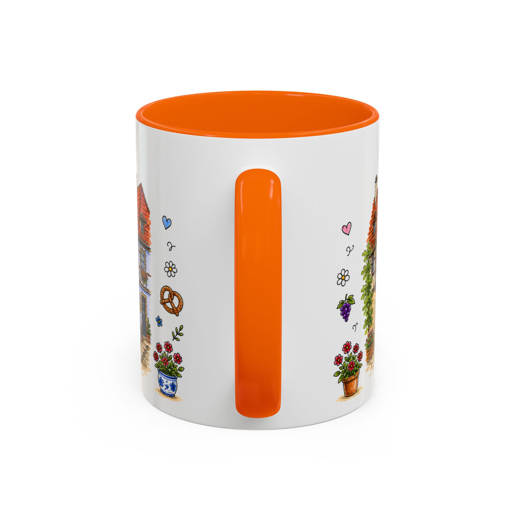 Rothenburg Illustrated Travel Mug | Germany Souvenir Accent Coffee Mug | 11oz 15oz Ceramic Cup