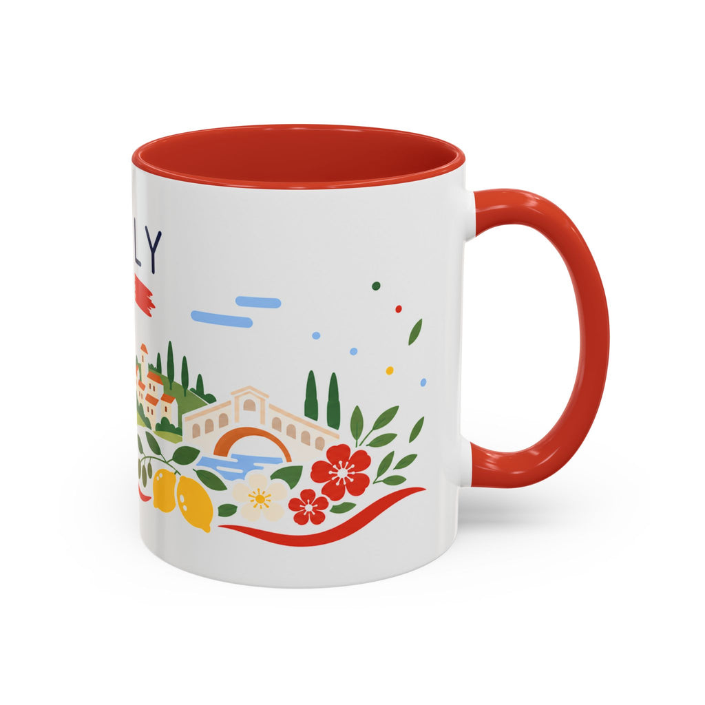 Italy Coffee Mug | Travel Souvenir Accent Mug | Country Gift Ceramic Cup 11oz 15oz