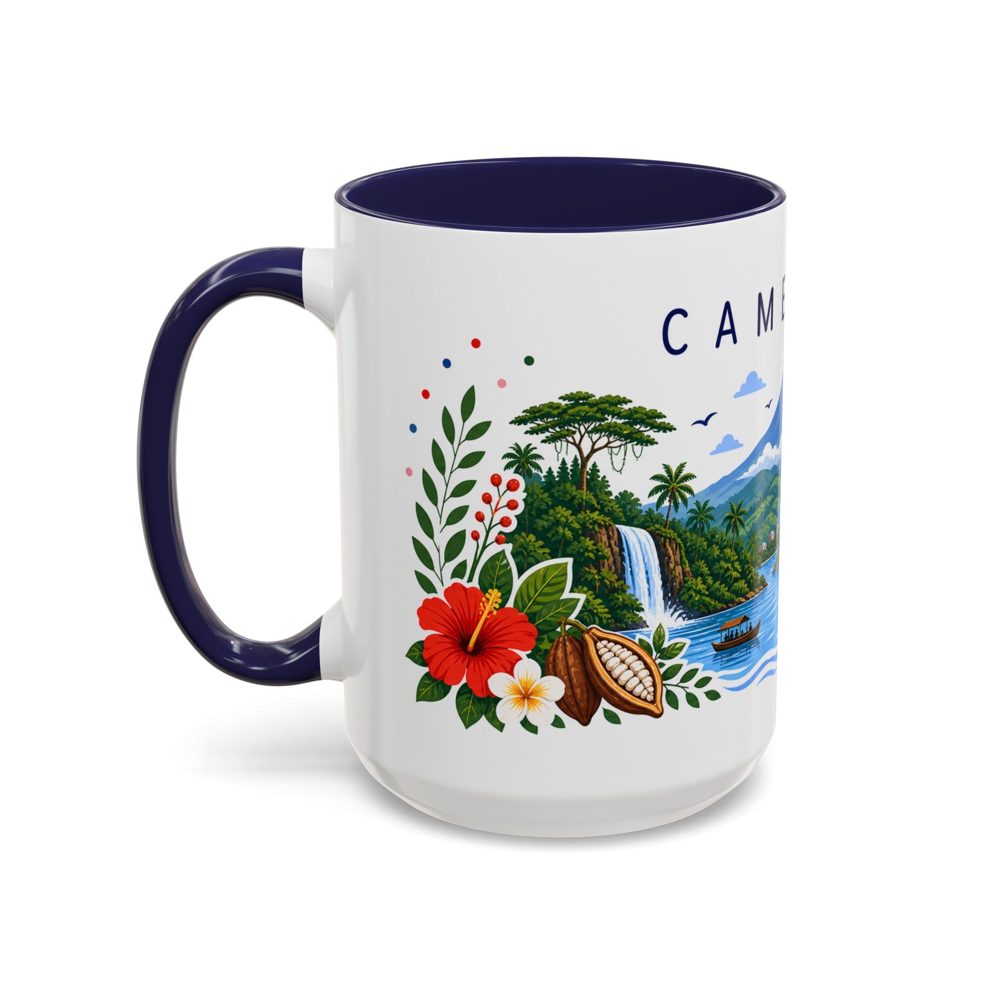 Cameroon Coffee Mug | Travel Souvenir Accent Mug | Place Gift Ceramic Cup 11oz 15oz