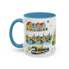 Dresden Illustrated Travel Mug | City Souvenir Accent Coffee Mug | 11oz 15oz Ceramic Cup