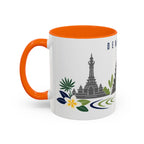 Denpasar Coffee Mug | Indonesia Travel Souvenir | Porcelain Decal City Gift | 11oz 15oz Accent Mug