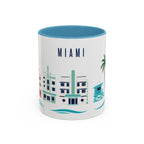 Miami Coffee Mug | United States Travel Souvenir | Porcelain Decal City Gift | 11oz 15oz Accent Mug