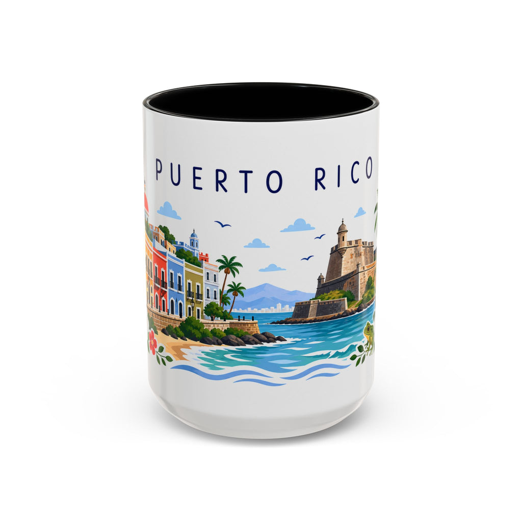 Puerto Rico Coffee Mug | Travel Souvenir Accent Mug | Place Gift Ceramic Cup 11oz 15oz