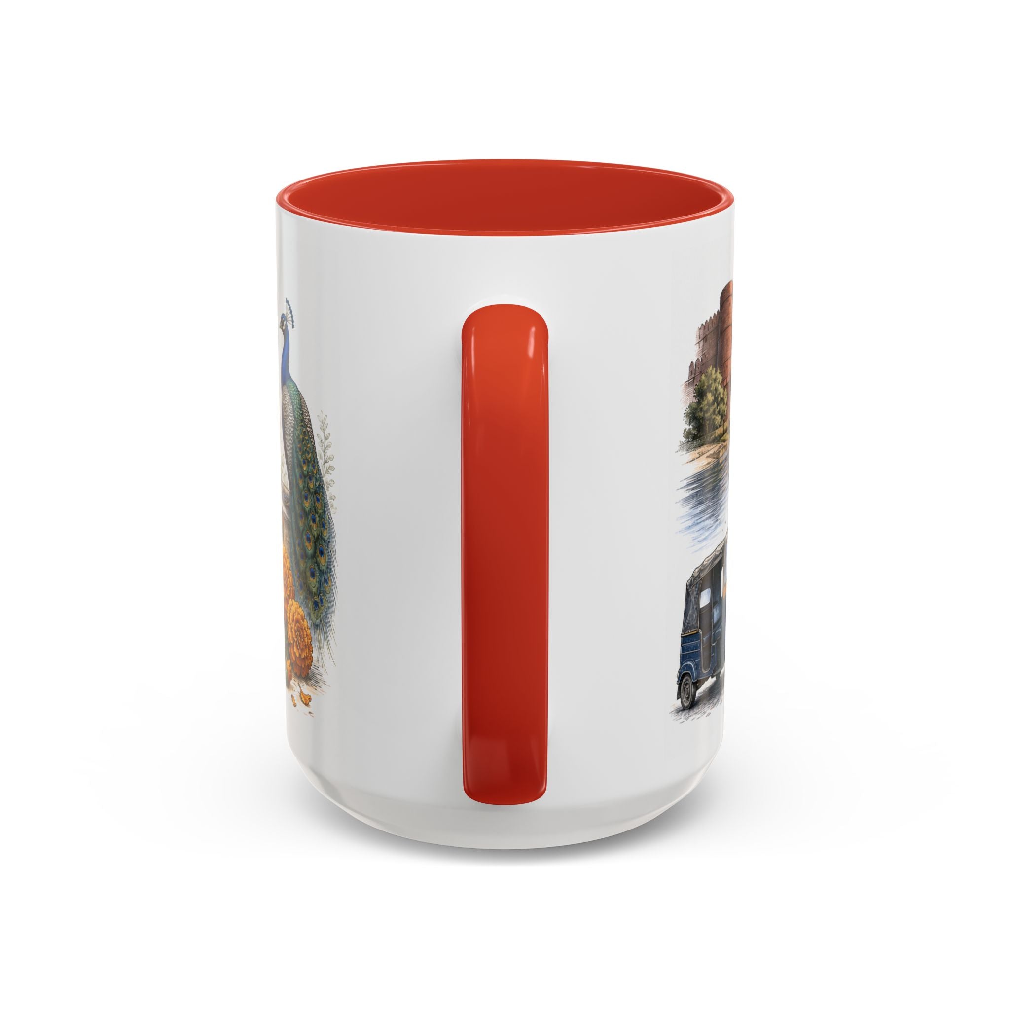 Agra Coffee Mug | India Travel Souvenir | Vintage Illustrated City Gift | 11 oz 15 oz Accent Mug