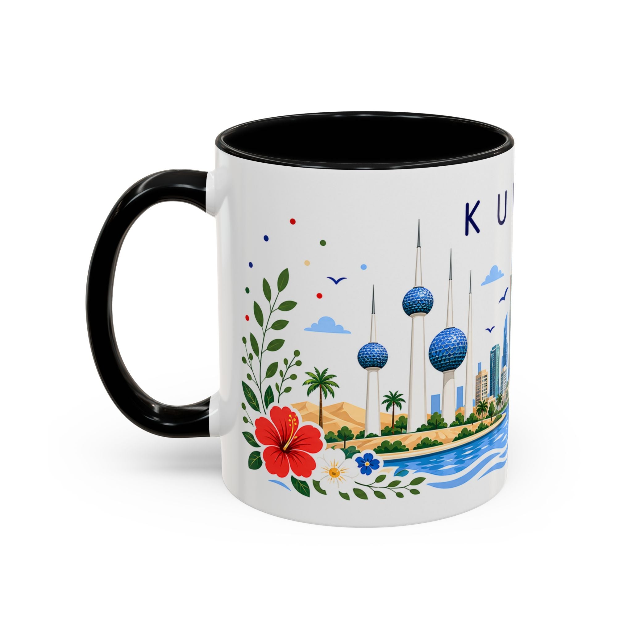 Kuwait Coffee Mug | Travel Souvenir Accent Mug | Place Gift Ceramic Cup 11oz 15oz