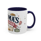 Grandma's Kitchen Hugs Coffee Mug | Gift From Grandkids | Accent Color Ceramic 11oz 15oz