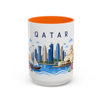 Qatar Coffee Mug | Travel Souvenir Accent Mug | Place Gift Ceramic Cup 11oz 15oz