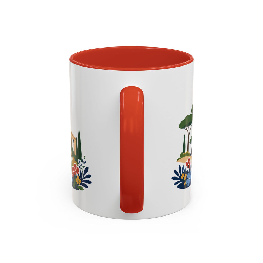 Rome Coffee Mug | Italy Travel Souvenir | Porcelain Decal City Gift | 11oz 15oz Accent Mug