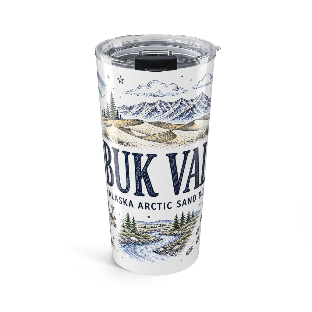 Kobuk Valley National Park 20oz Tumbler | Alaska Arctic Sand Dunes Gift | Insulated Stainless Steel Travel Cup