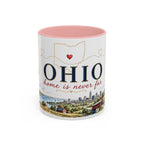 Ohio State Map Mug | Botanical Travel Sketch, Homesick Gift, Long Distance Friendship