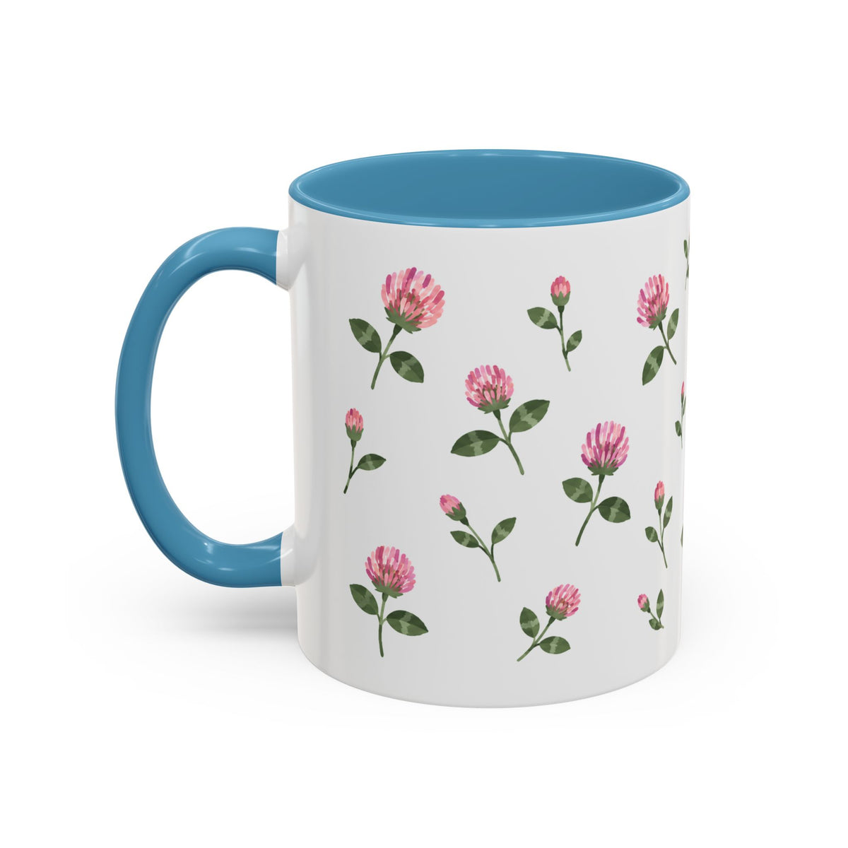 Vermont Red Clover Mug, State Flower Floral Coffee Cup, 11oz Botanical Gift