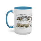 Great Basin National Park Coffee Mug | Nevada Desert Stargazing Hiking Gift | Accent Color Ceramic 11oz 15oz