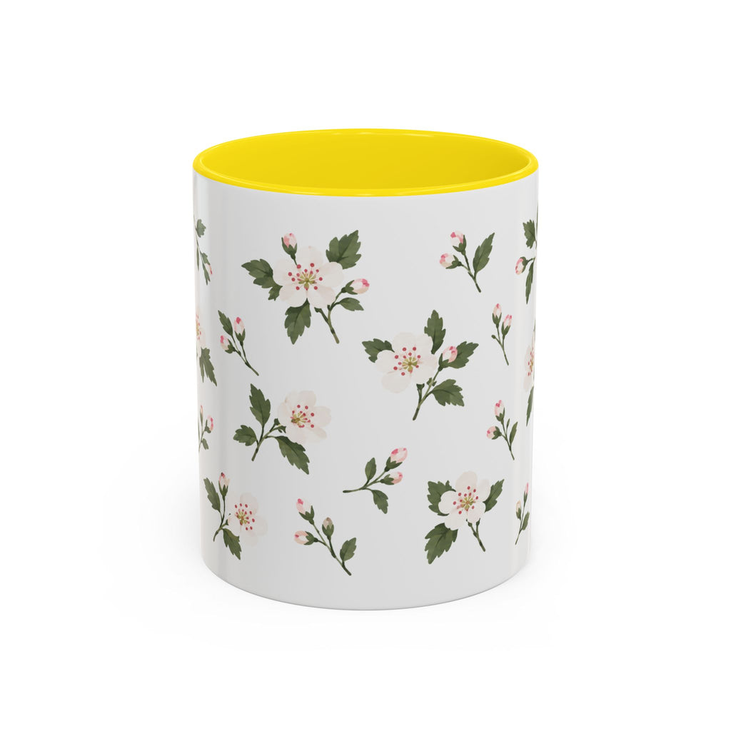 Missouri Hawthorn Mug, State Flower Floral Coffee Cup, 11oz Botanical Gift
