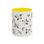 Missouri Hawthorn Mug, State Flower Floral Coffee Cup, 11oz Botanical Gift