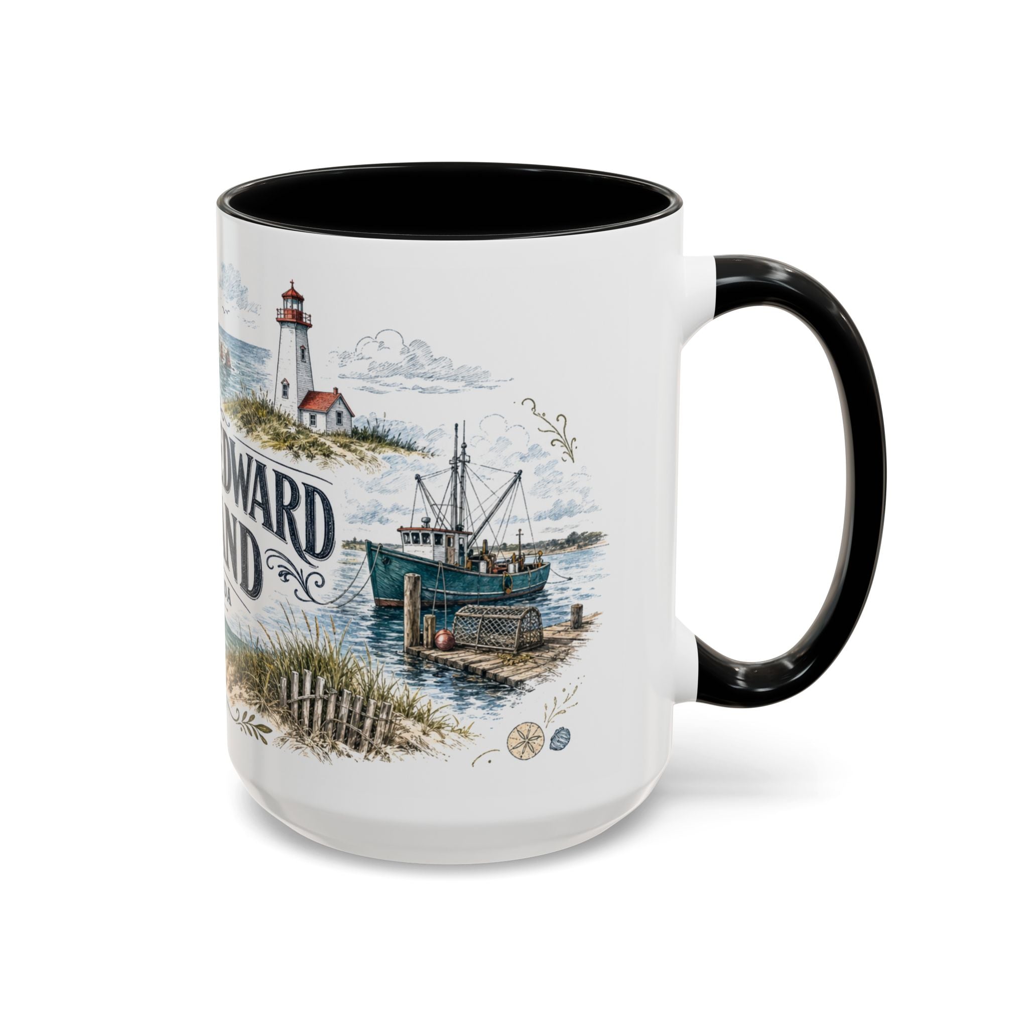 Prince Edward Island Mug, Canada Travel Souvenir, Bucket List Gift, Accent Ceramic Coffee Mug 11oz 15oz