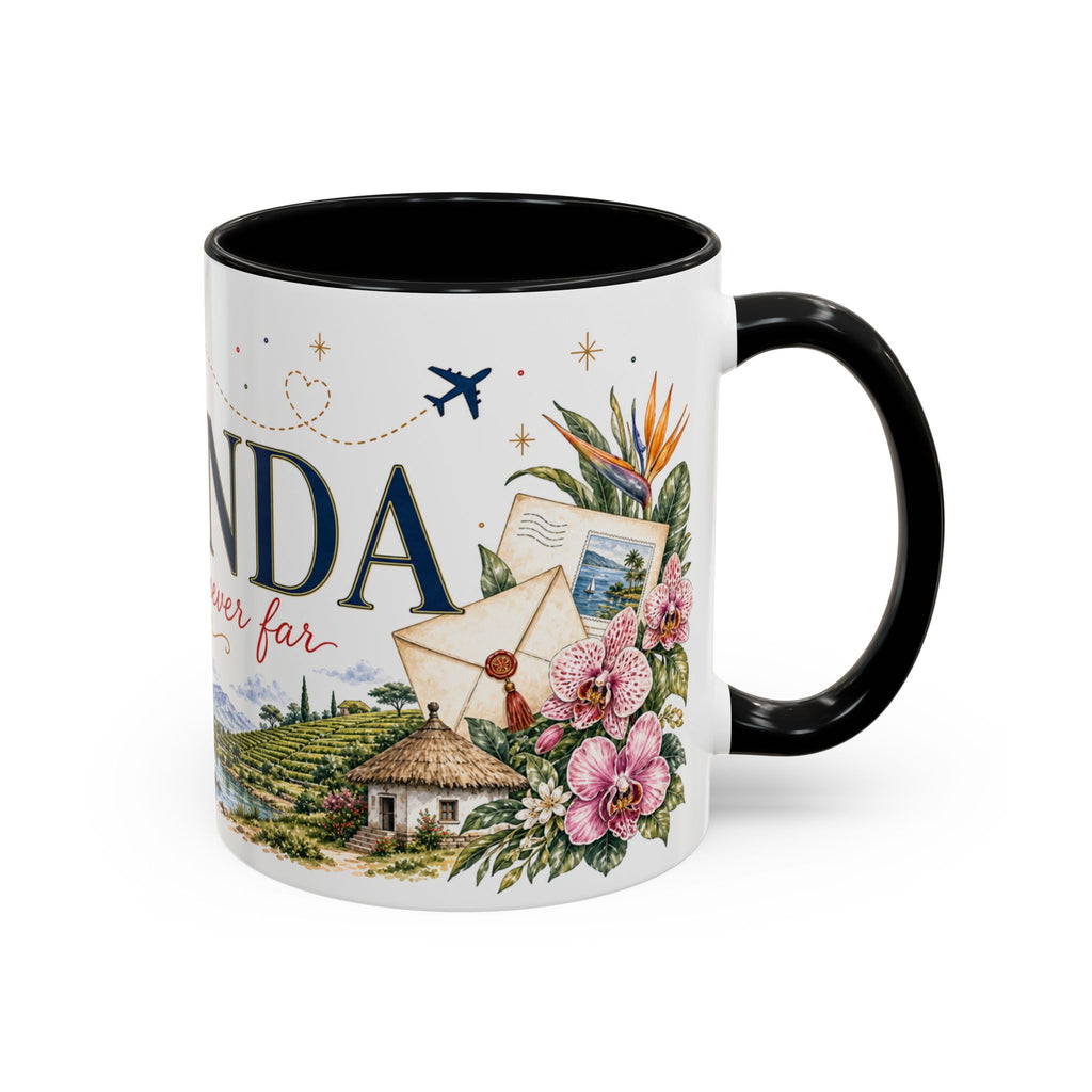 Uganda Home Country Mug | Moving Away Gift | Long Distance Friendship | 11 oz 15 oz Accent Mug